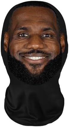 Realistic Celebrity Face Masks - Mesh Print Novelty Balaclava Hat for Cosplay, Props & Costumes