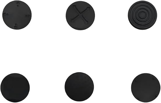 6Pcs Black Silicone Thumb Stick Grips Caps Analog Thumbstick Joystick Cap Cases and Storage for PS PSV 2000 PSV 1000