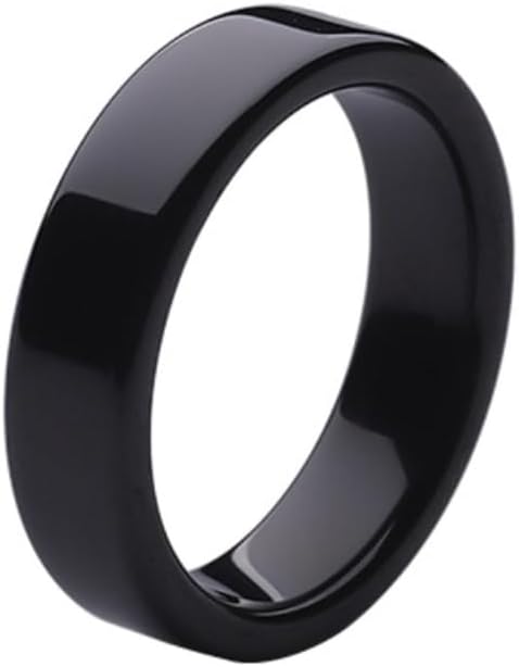 CUID Smart Ring for 13.56mHz Rewritable Replicable Mifare 1K S50 and FM1108 Card Full Ceramic Ring Black, US#6