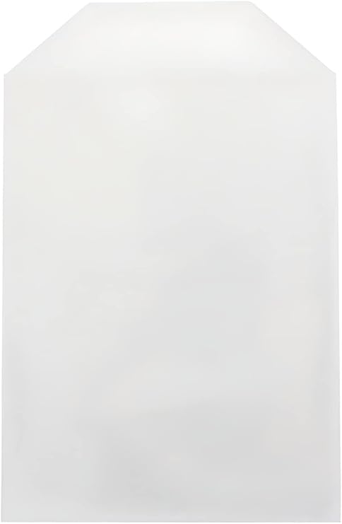Mediaxpo 50 CPP Clear Plastic Sleeve with Flap 80g (Fits 14mm DVD Case Artwork)