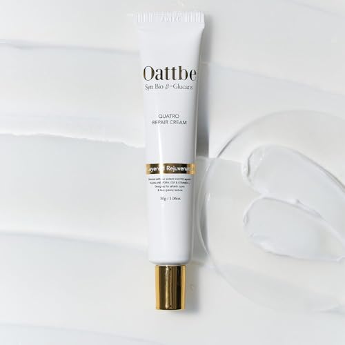 Quatro Repair Cream - Advanced Anti-Aging Moisturizer with Squalane, PDRN, EGF & Ceramide NP - Hydrates, Firms, and Rejuvenates Skin - Suitable for All Skin Types - 1.07 oz