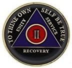 Recovery Mint 35 Year Multi-Colored Tri-Plate Alcoholics Anonymous Medallion- AA Sobriety Chip