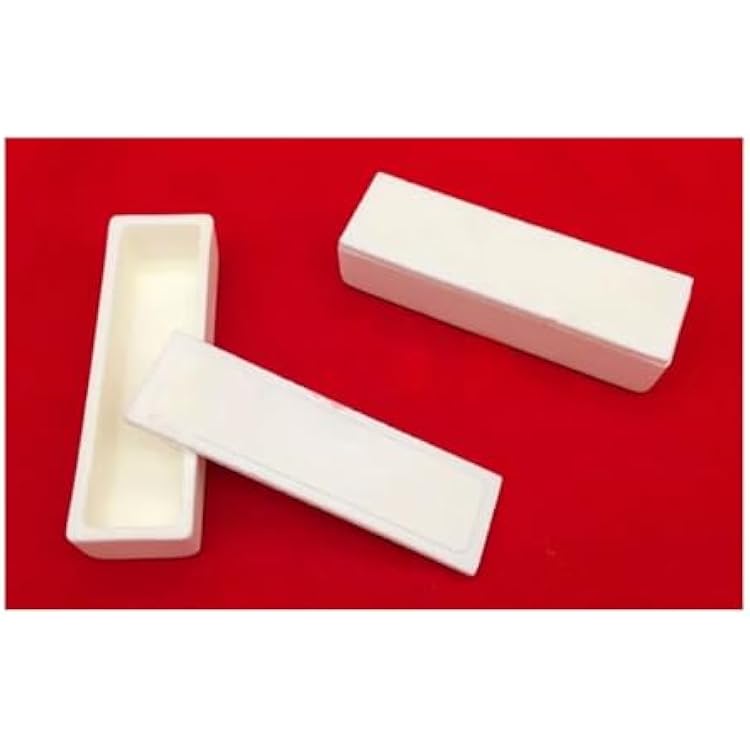 1pc Rectangular Corundum CrucibleAlumina Corundum CrucibleAl2O3 Ceramic Crucible 100x40x20mm100x30x20mm100x20x20mm With Lid Size : 100x20x20mm 1pcs
