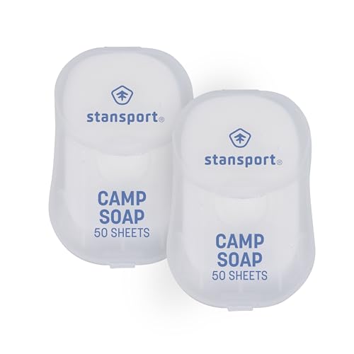 Stansport Camp Soap Sheets- 50 Counts pack of 2