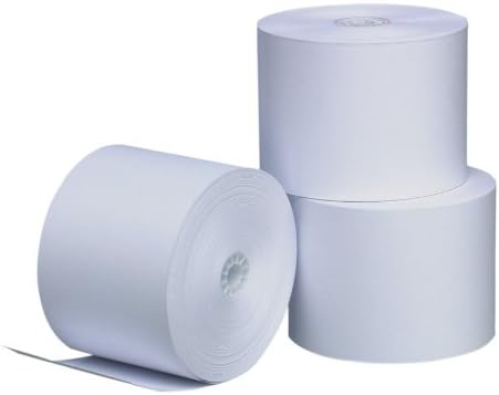 PM Company Perfection One Ply Blended Bond Paper Rolls, 3 X 165 Feet, White, 50 Rolls Per Carton (07927)