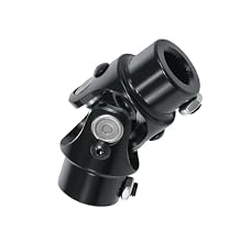 3/4" 36 Spline x 3/4" DD Black Steering Shaft Universal Joint U Joint, Total Length 83mm (3-1/4")