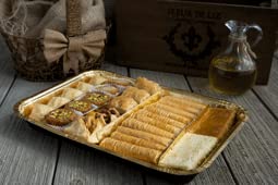 Shatila Food Products Mixed Baklawa Pastries, Pastry Gift Tray, 27-Pieces