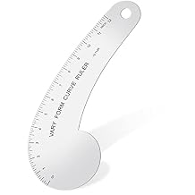 Vary Form Curve Ruler Solid Aluminum French Hip Curve Ruler for Measuring Sewing Design Making