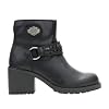 Harley-Davidson Footwear Womens Kitty Harness Casual Boots Ankle Mid Heel 2-3"