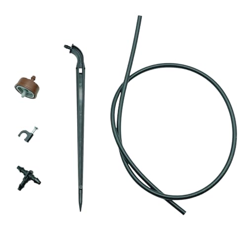 DIG GLW-DE5 PC-CV Drip Emitter Expansion Pack with .3 GPH, PC drippers with Check Valve, 14 Tee, Arrow 6 Stake, 24 18 Micro Tubing & 14 C. Clamps, 5 PK of Each