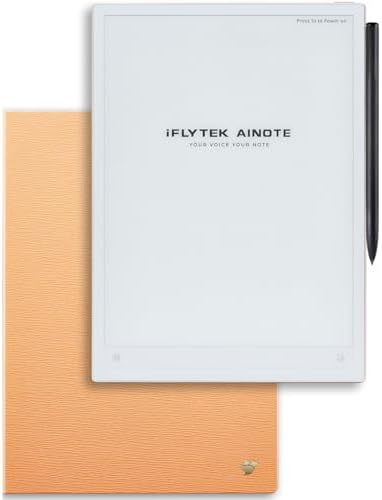 iflytek AINOTE 2 Bundle Orange-10.65'' E-Ink Tablet,4.2mm Ultrathin Note Taking Tablet Support AI Voice-to-Text,Handwriting Conversion,Multi-Language Powered by ChatGPT-5 for Work/Meeting/Study