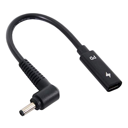JSER Type C USB-C Female Input to DC Power PD Charge Cable fit for Laptop 18-20V 4.0x1.3mm...