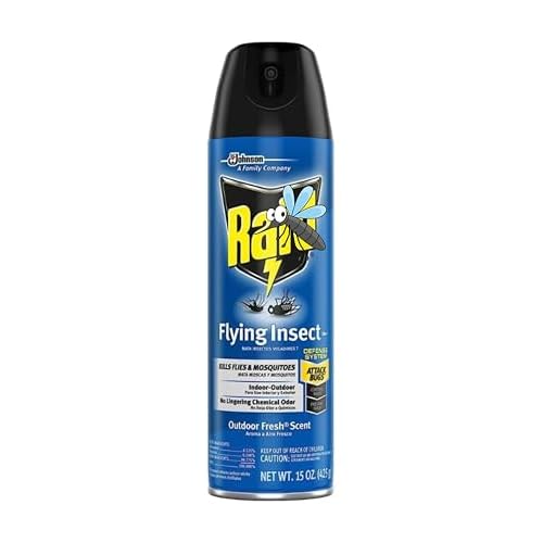 Flying Insect Killer, Kills Flies, Mosquitoes, and Other Flying Insects on Contact, for Indoor and Outdoor Use, 15 oz 3 Pack, Litezout