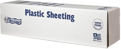 6ML BLK 12X50 12-by-50-Foot 6-Millimeter Black Tyco Polyethylene Plastic Sheeting