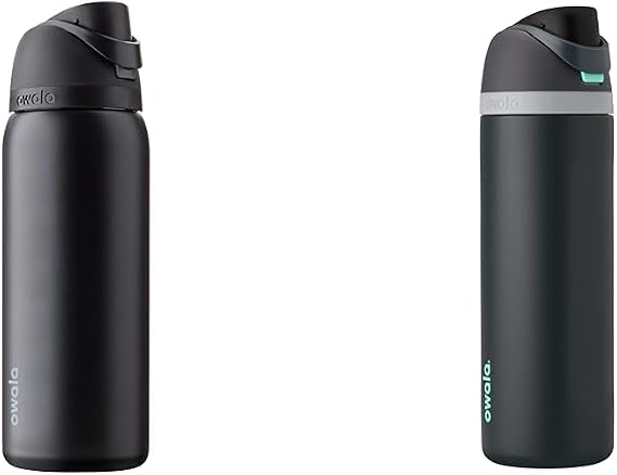 Owala FreeSip Insulated Stainless Steel Water Bottles with Straw, 32 Oz and 24 Oz, BPA-Free