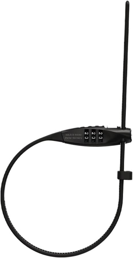 ABUS 85-3606595468 COMBIFLEX TRAVELGUARD Bicycle Wire Lock, Black, 45cm