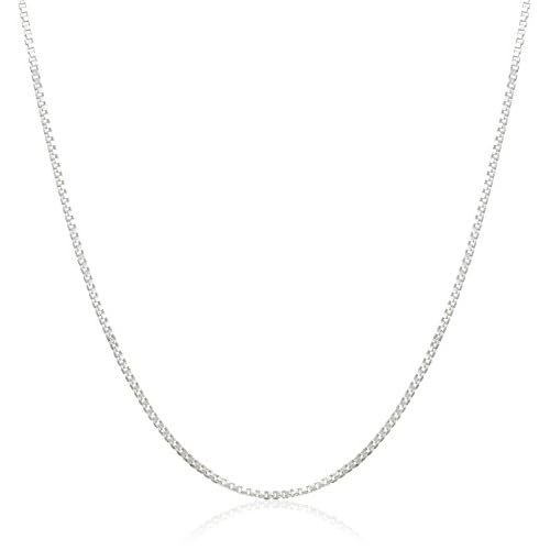 DSS 925 Sterling Silver Necklace for Women, Lobster Claw Clasps, Sterling Silver Chain, Italian Jewelry for WomeN - Made in Italy