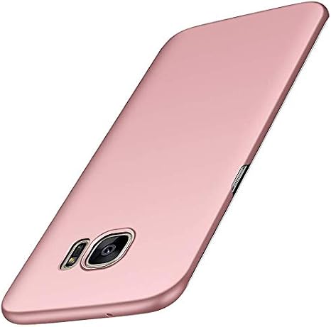 Phone Case for Samsung Galaxy S7 Edge Slim Protective Galaxy S7 Edge Case [Guard From Shock/ Scratch/ Slip/ Fingerprint] [Utra Thin] [Matte Finish] Durable PC Hard Cover for Galaxy S7 Edge(Pink)