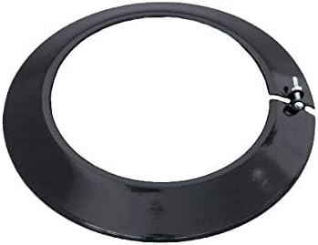 S&M 485206 Enamelled Black 900°C-Ø120mm Rosette for Stoves and Fireplaces