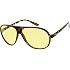 zeroUV 70s Retro Aviator Sunglasses for Men and Women, Vintage UV400 Blue Blocker Glasses 61mm