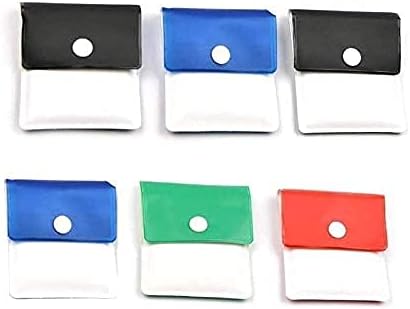 6 pcs Pocket Ashtray Ash Pouch- Fireproof PVC-Odor Free-Portable Compact- Assorted Color