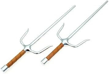 Japanese Round Sai - Chrome Finish - 15 inch Length