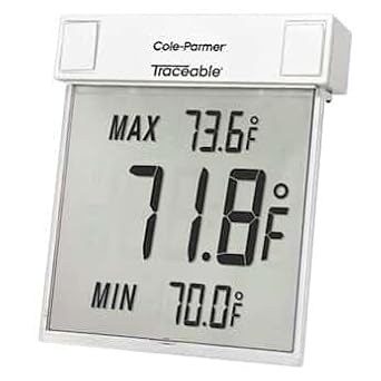 Traceable Big-Digit See-Thru Digital Thermometer: Fahrenheit