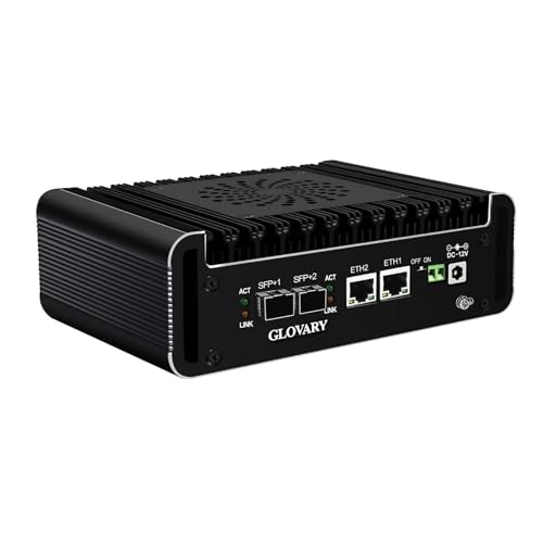 N305 Mini PC, Dual 10GB SFP Micro Firewall Appliance, 2 x i226V 2.5GbE LAN, DDR5 32GB RAM 512GB NVMe SSD, AES-NI, OPNsense Hardware, TypeC Port, TF Card Slot, SPKMIC
