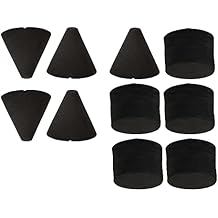 Yibuy Electronic Drum Piezo Trigger Cone Cylinder Black Foam Parts Kit Pack of 10