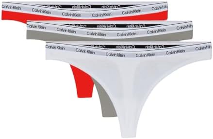 Calvin Klein womens Modern Logo Thong 3-pack