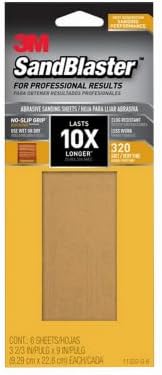 3M Sandblaster Sandpaper, Sand 6 Piece