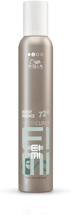 Wella EIMI Nutricurls Boost Bounce – Locken Gel & Boost-Schaumfestiger, Haar Mousse für Locken & Haar Volumen, Schutz beim Föhnen gegen Hitze und Austrocknen, 300ml
