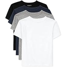 The Childrens Place Boys Basic V Neck T-Shirt 2 Pack