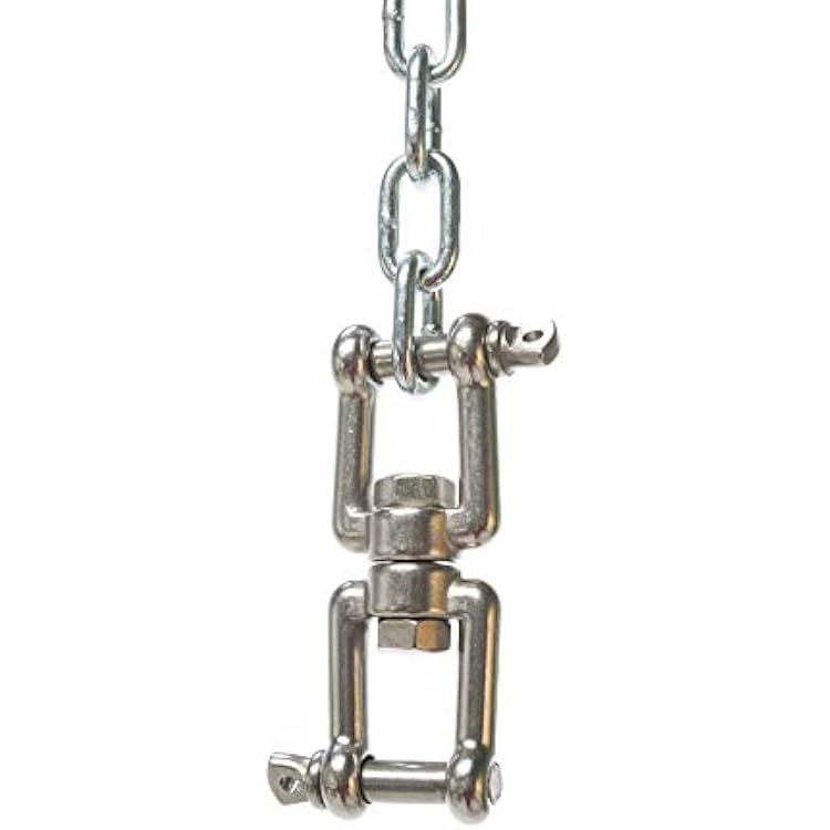 Original Pawleys Island 2 in. x 4.5 in. Single Swing Swivel, Zinc-Plated Steel, 600 lb Weight Capacity, Accomodates All Swings