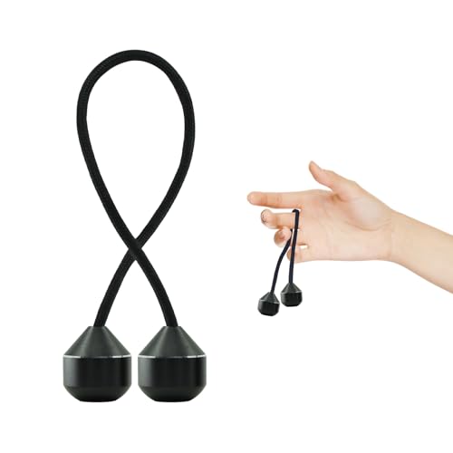 Fidget Beads, EDC Relieve Anxiety Toy Metal Fidget Toy for Stress Relief Home Office Toy Worry Beads Fidget for Men Women Teens Black