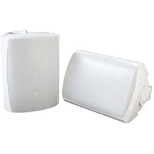 SunBriteTV All-Weather 6.5" Wall or Ceiling Mount Wired Outdoor Speaker Pair - White - SB-AW-6-WHT
