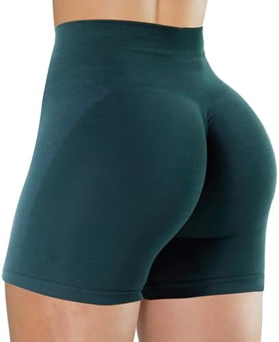 Unthewe Workout Butt Lifting Shorts for Women High Waisted Seamless Gym Yoga Booty Shorts