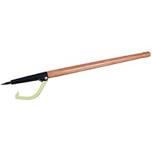 Timber Tuff 4-Foot Peavey Log Roller, Lightweight Wood Handle and Hook Tool for Heavy-Duty Lifting, Lumber, Logging, and Firewood, TMW-01, Brown