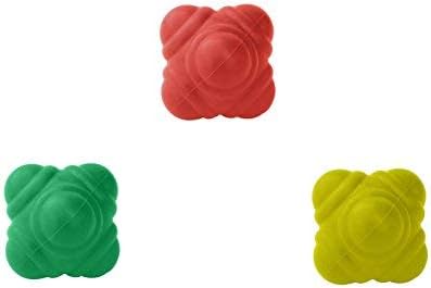 GSi Bounce Reaction Balls for Agility Reflex Speed Fitness Outdoor and Coordination Training (72 mm)