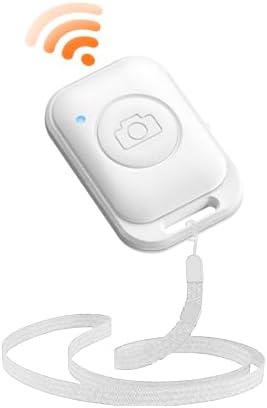 EUCOS Phone Remote Shutter, Monopod Accessories Compatible with Cell Phone, Works with Most Smartphones and Tablets White (iOS and Android)