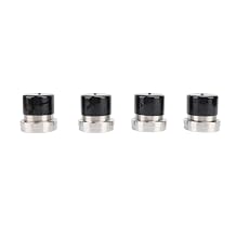 Tissting 4Pcs Trailer Bearing Protectors, 2.44in Stainless Steel Boat Wheel Center Dust Cover Bearing Hub Protector with Protective Bras for Trailer Boat