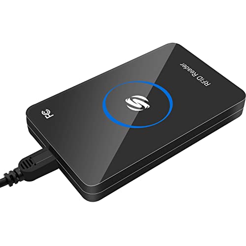 Symcode 134.2Khz ID RFID Card Reader Writer 125KHz Reader USB Read 1326 Family Proximity Cards & EM4100 ID Card Access Control System Home Again Microchip Scanner