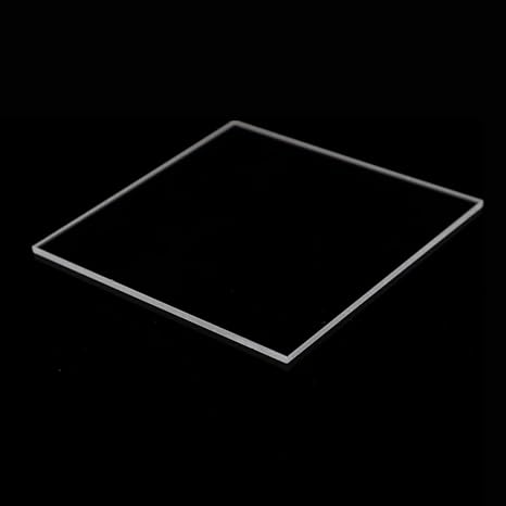 50 x 50 x 1 mm Optical Glass Squares (1 Piece),Square Quartz Glass,Fused Quartz Plates,Fused Silica Glass,Quartz Glass Sheet for Laboratories and Industrial Use (Industrial Grade)