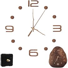 Quartz Clock Movement Kit 0.86in Shaft Clock Movement Mechanism with Hands and Numerals for 9in-12in Surfaces for Clock Repair Replacement