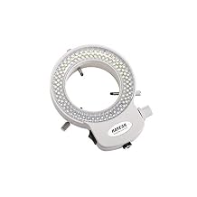 144 LED Stereo Microscope Ring Light Illuminator Adjustable Lamp White + 12V 1A Adapter
