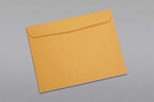 Limited Papers (TM) Booklet Envelopes, (Open Side) Brown Kraft, Gummed Seal, 28 Pound, Heavyweight, For Mailing And More. (100, 9.5 x 12)