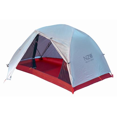 Near Zero 1-3 Person Ultralight Backpacking Tents, up to 2 Doors, 20D Ripstop Waterproof Sealed Nylon, Freestanding, Rainfly, 3 Season, with Lightweight Aluminum Frame. Easy Setup System