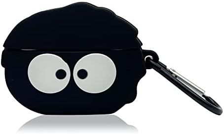 3D Cartoon Rubber Shockproof Protective CoverSkin for AirPods Pro Charging Case Soot Ball Sprites