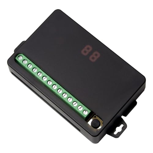 Seco-Larm SK-910RD4 Enforcer 4-Channel RF Receiver; 5 Programmable Relay Output Modes; Range Up to 500ft; Alphanumeric Display; Pushbutton Programming