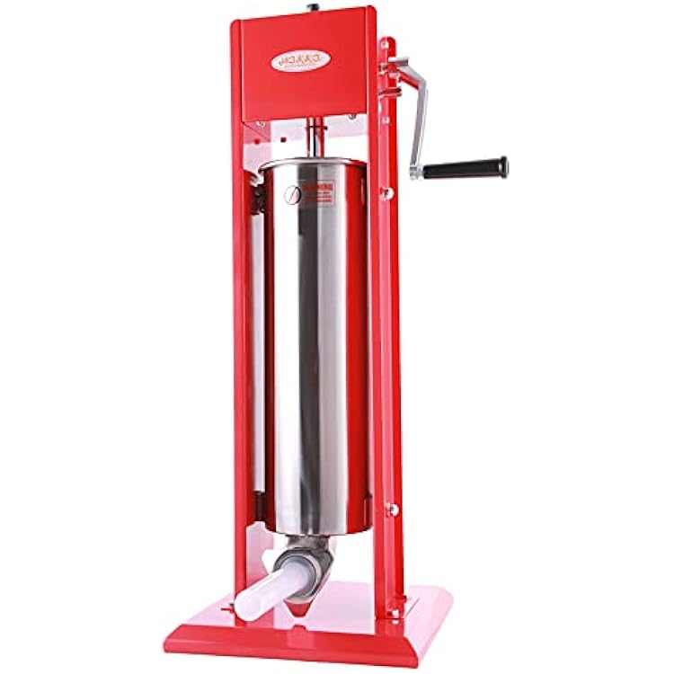 Hakka 15 Pound Sausage Stuffer 2 Speed Stainless Steel Vertical Sausage Maker by HAKKA BROTHER